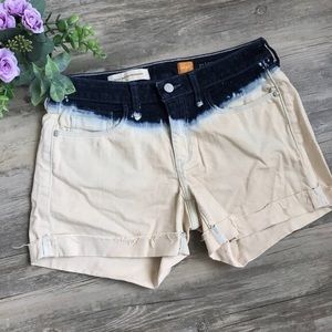 Anthropologie Demin Dip Dye Shorts